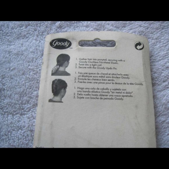4 Goody 2002 Hair Sticks Plastic Chignon Pins Secure Updo Large Round End Wavy - Picture 6 of 6